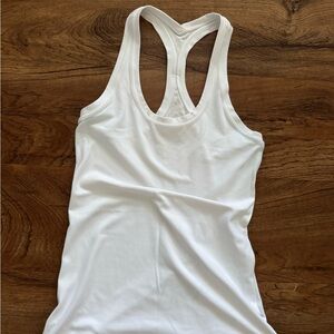 Lululemon Women’s White Racerback Tank Top - Classic Lightweight Layering